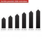 3D bársony csúcsos "kerítés" fali panel | több méretben | fehér