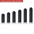 3D bársony lekerekített "kerítés" fali panel | 30 színben | kerítés jellegű forma | 100*20 cm