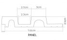 VASCO Aranytölgy vízálló lamella falburkolat panel