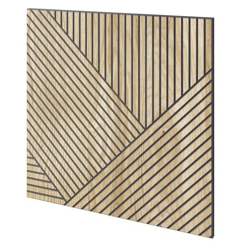 Tölgy furnér borítású mart MDF panel 60 x 60 cm - Granada