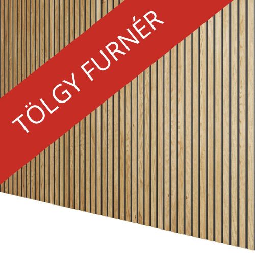 Tölgy furnér borítású mart MDF Mikrolamella panel 12 x 275 cm